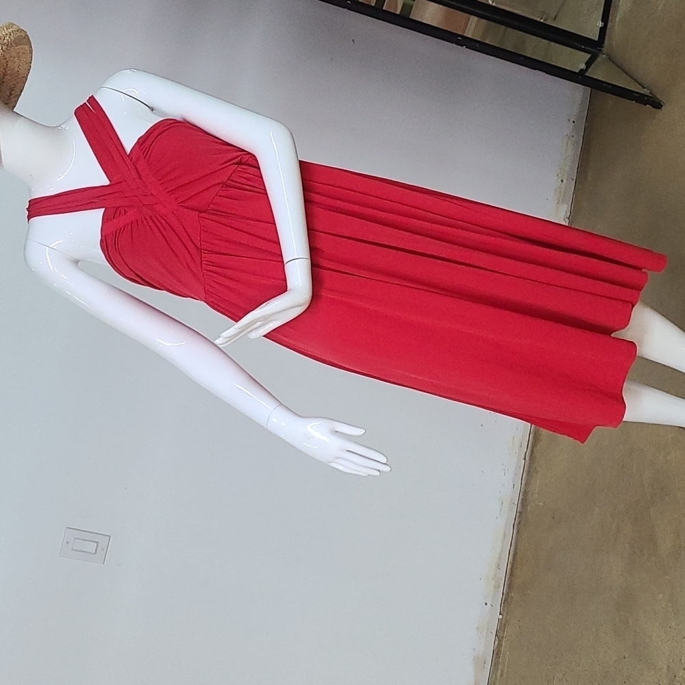 Newport News Halter Little Red Dress